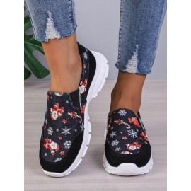 Sports Color Block Wearable Slip On Flat Heel Slip On Printing