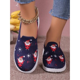 Casual Cartoon Breathable Slip On Flat Heel Deep Mouth Shoes